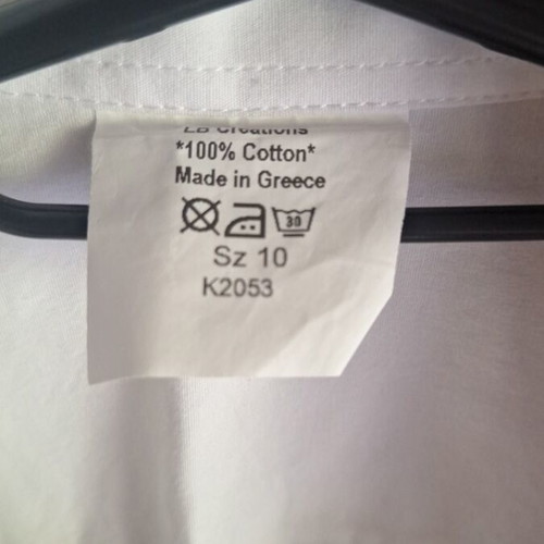 White boys' dress shirt like new, age 10