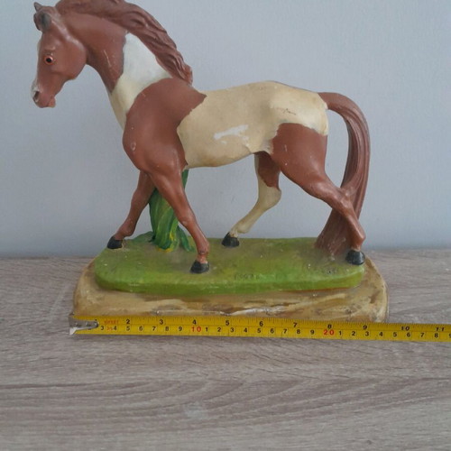 Wax horse used with minor damages