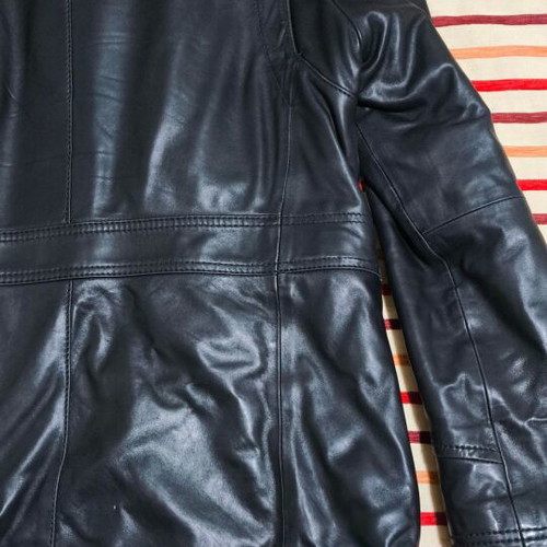 Hugo Boss Men's Leather Jacket black used, size XL