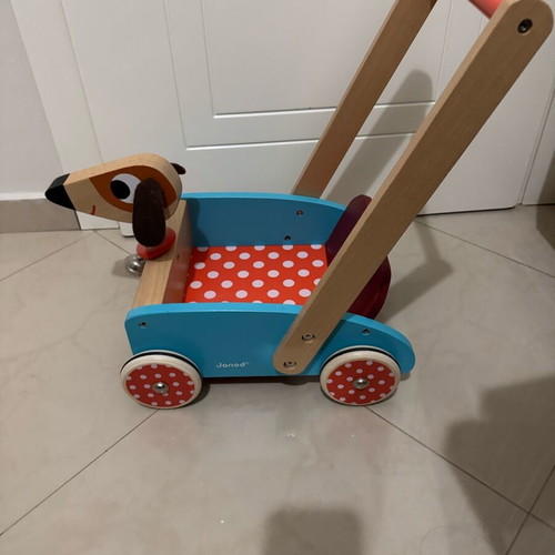 Janod Wooden Puppy Walker 12m+ like new