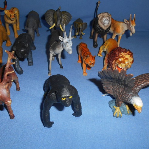Animal figures used, set of 21 pieces