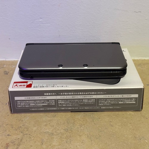 Nintendo 3DS XL Silver x Black console with games