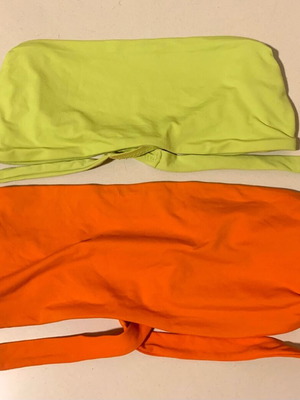 Yamamay set of two used bustiers yellow and orange size M