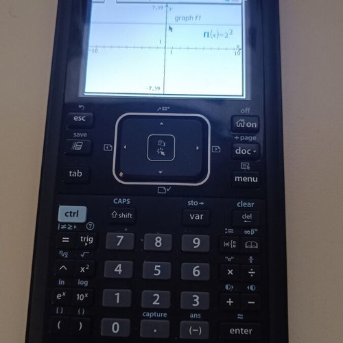 Scientific calculator TI Nspire CX CAS used with new battery and latest firmware