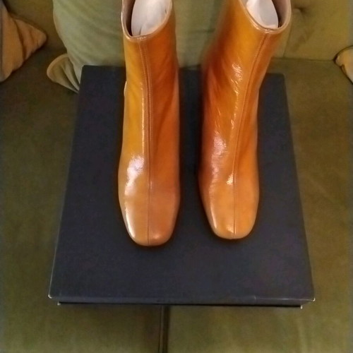 Pinko women's ankle boots new, leather, size 39, 6 cm heel
