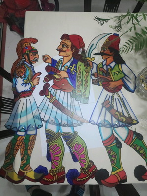 Shadow theater figures Kolokotronis Botsaris Karaiskakis new