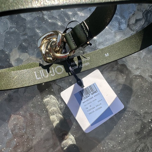 Liu Jo leather belt, green, size 85