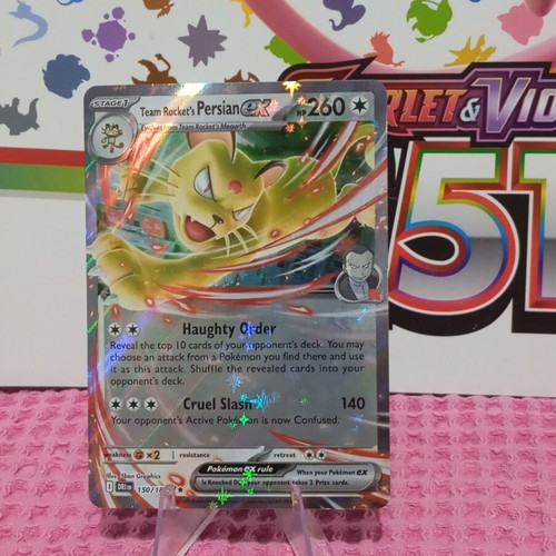 Team Rocket's Persian ex (DRI 150) Pokemon card, Destined Rivals