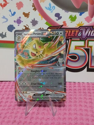 Team Rocket's Persian ex (DRI 150) Pokemon card, Destined Rivals