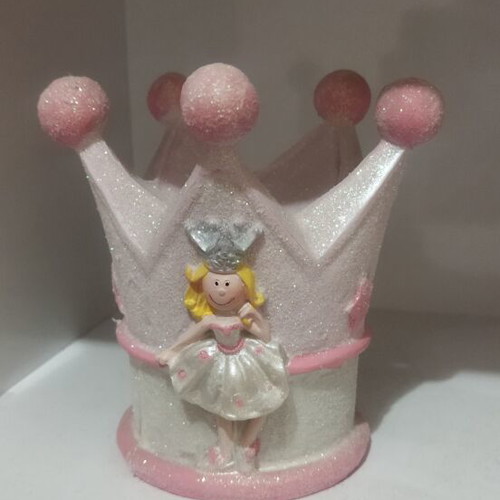 Children's piggy bank princess crown