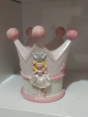 Children's piggy bank princess crown