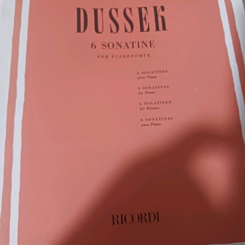 Dussek 6 Sonatine for Piano new