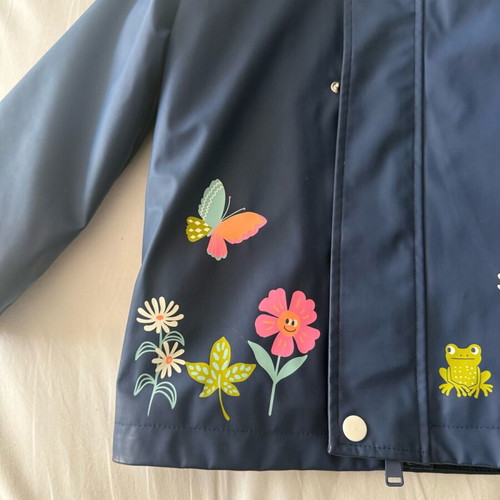 Marks & Spencer waterproof jacket for girl 4-5 years like new, blue