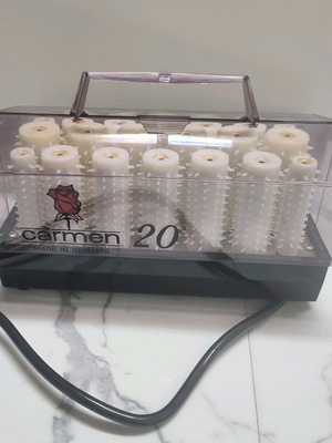 Carmen 20 Hair Rollers New Vintage Set from Denmark
