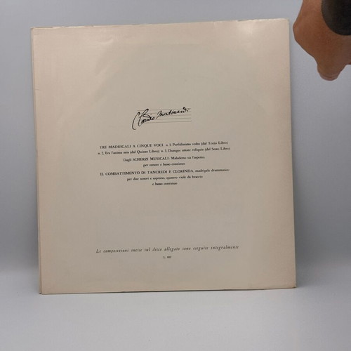 Claudio Monteverdi I vinyl record used