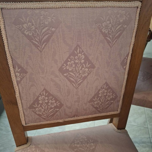 Dining set with 6 chairs and buffet with mirror, like new