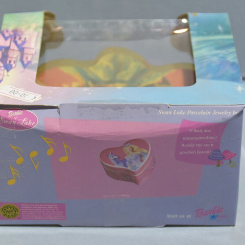 Barbie porcelain jewelry box music, new in box