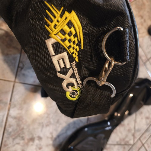 Lexgo Electric Hoverboard 6.5" used, black with gold, no charger