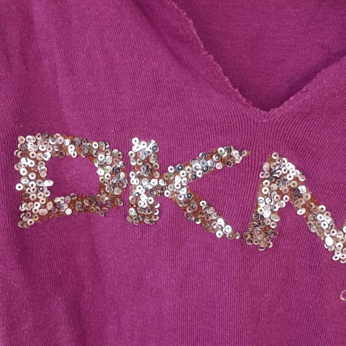 DKNY blouse used, purple, size L