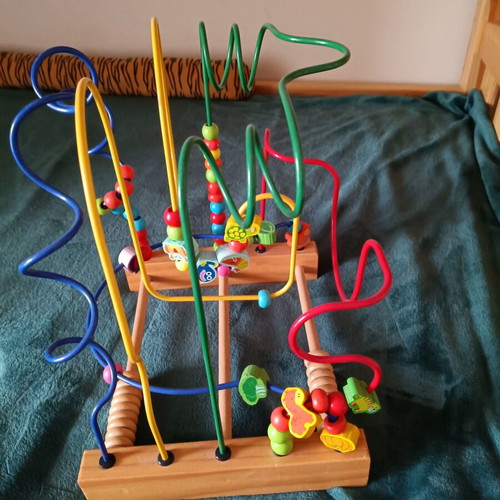 Wooden fine motor skills toy like new