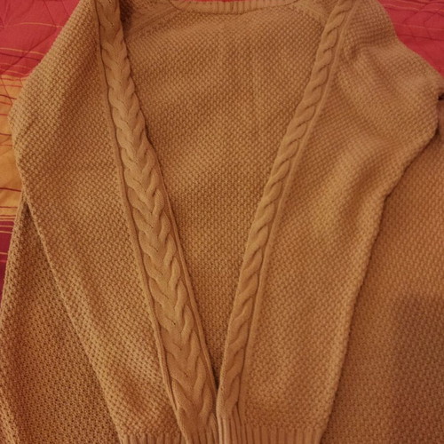 Knitted cotton Zara shirt size M like new, yellow