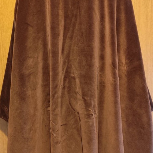 Velvet cape brown like new, lined
