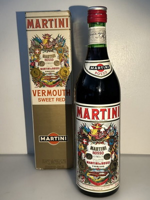 Martini Rosso Sweet Red Vermouth vintage με το αυθεντικό κουτί