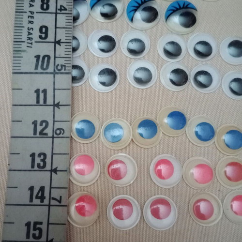 Craft eyes used, pack of 76 pieces