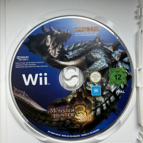 Monster Hunter 3 Tri Wii game used for Nintendo