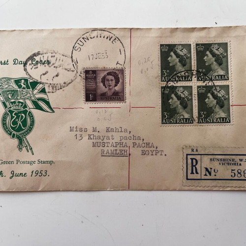 Australia First Day Cover 1953 used