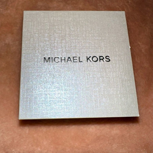 Michael Kors heart dangle earrings new, pink and silver