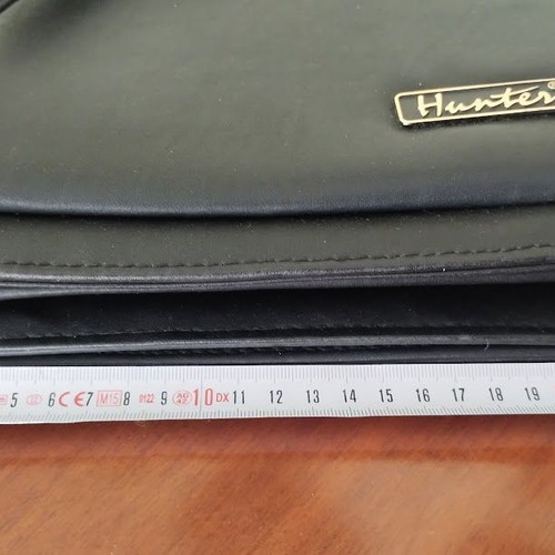 Hunter men's leather bag like new, black