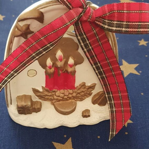 Christmas ceramic decoration for tealight candle new