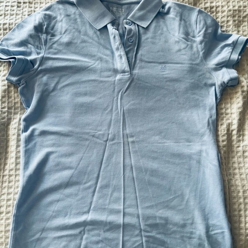 Polo shirt Benetton light blue size M like new
