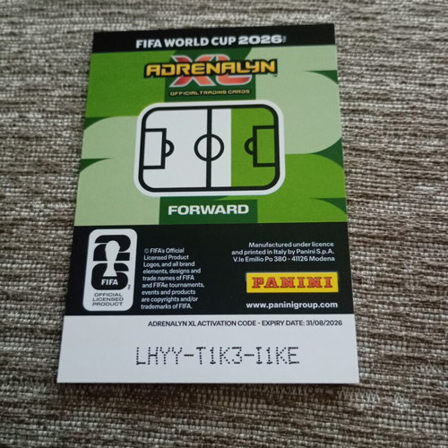 Panini FIFA World Cup 2026 Adrenalyn XL Limited Edition cards set of 3