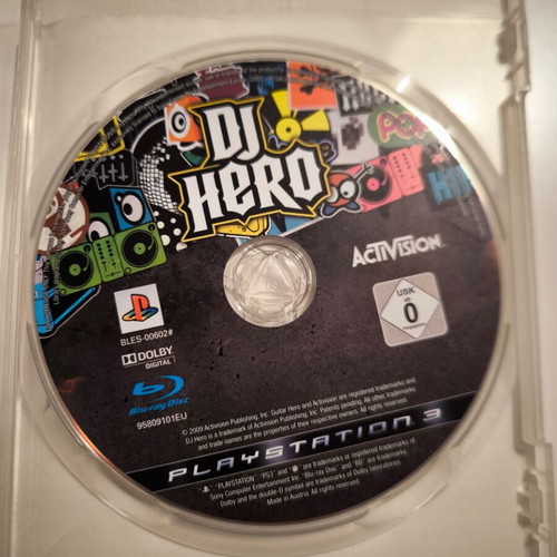 DJ Hero PS3 game used for PlayStation 3