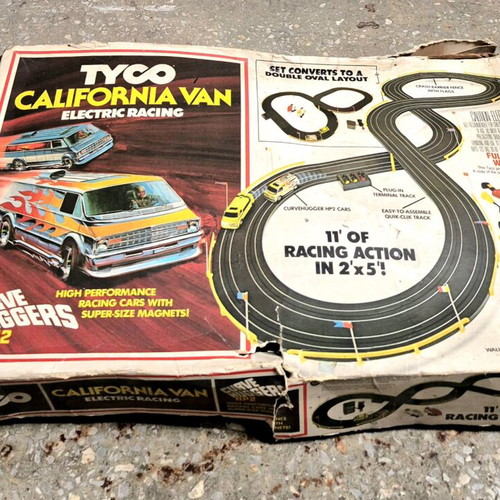 Tyco California Van Electric Racing set used