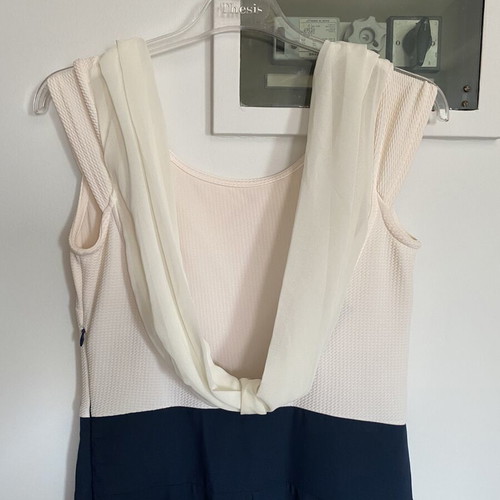 Le Vertige jumpsuit like new, beige and blue, size M