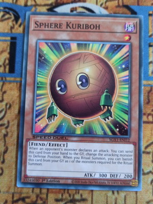 Sphere Kuriboh κάρτα Yu-Gi-Oh! σαν καινούργιο, Speed Duel GX Academy