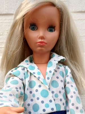 Vintage Greek Doll 43cm from 1960s-70s used