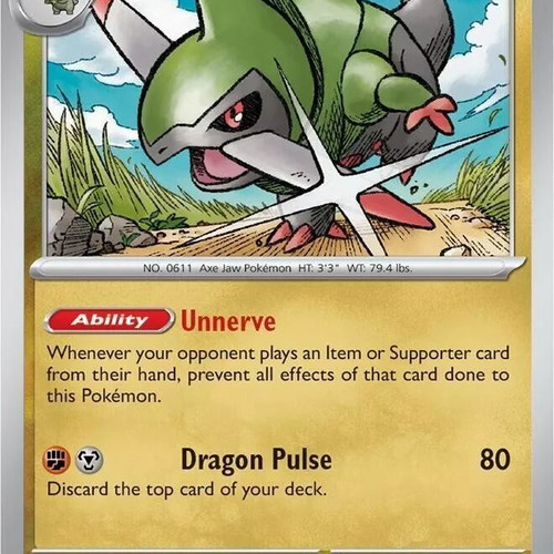 Fraxure Pokemon collectible card new