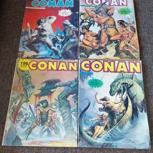 Conan comics used, set of 4 volumes 37, 40, 43, 46