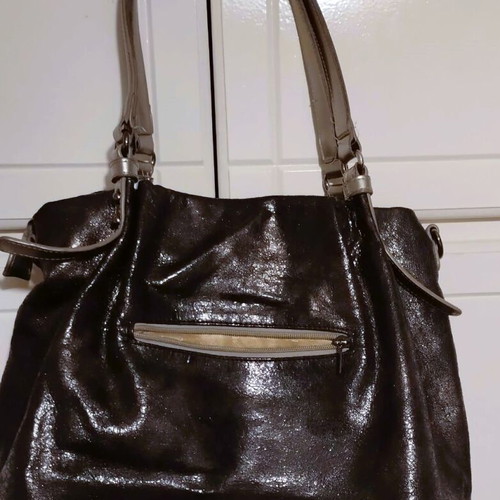 Doca shoulder bag used black with silver details