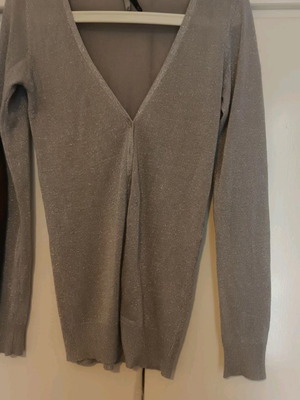 Ζακέτα Stradivarius μεταχειρισμένη, ασημί πλέξη με κουμπάκια, μέγεθος S