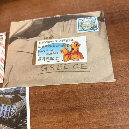 Old postal mail used collection