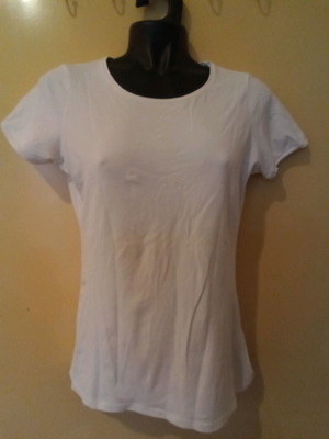 Zara t-shirt used, white, medium size