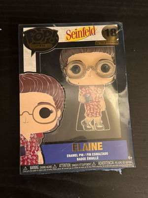 Funko Pop! Pin Elaine Seinfeld #18 Large Enamel Pin New