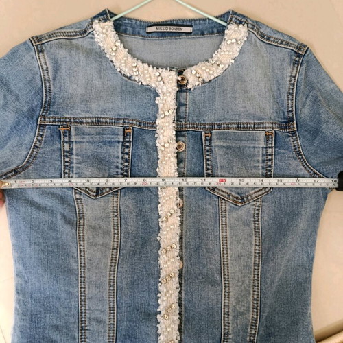 Denim jacket like new, blue, size S