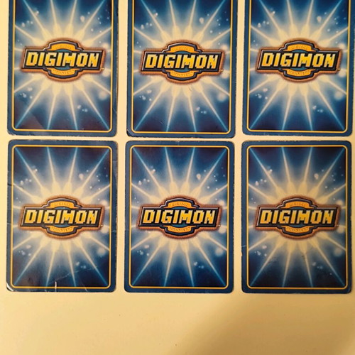Digimon Bandai 1999 collectible cards used, set of 7