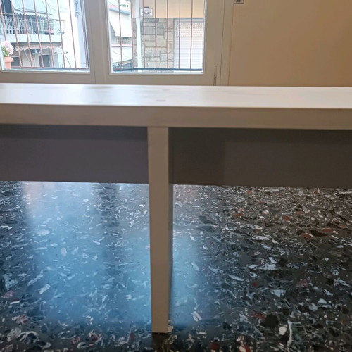 Bench bed extension used, white melamine